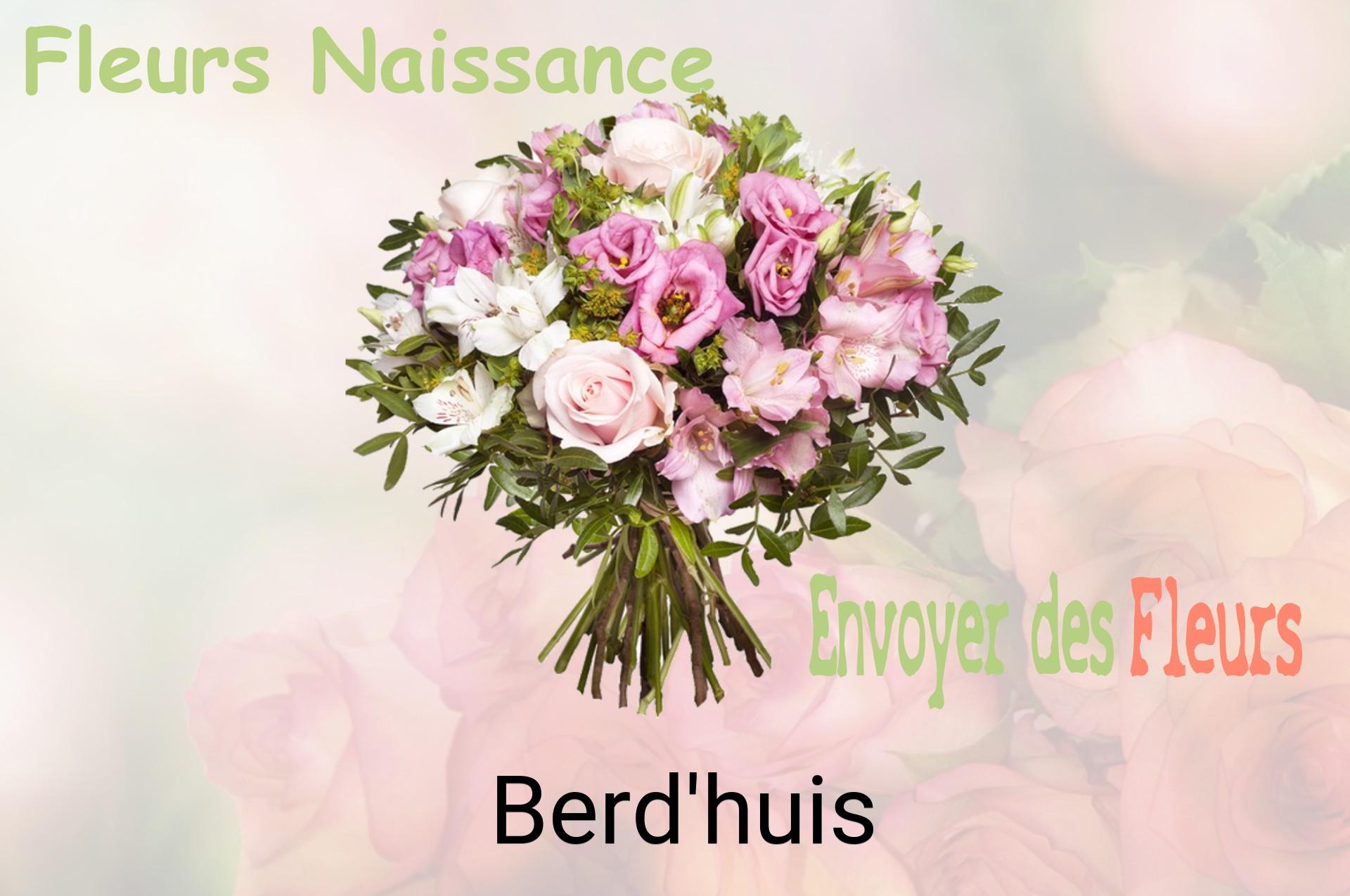 Bouquet de fleurs de naissance livré à Berd'huis